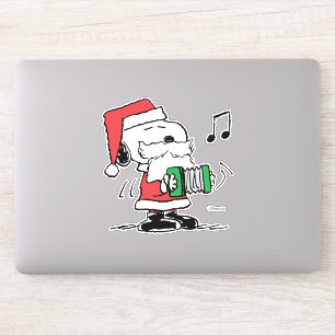 Erdnüsse   Snoopy Santa Claus Accordian Aufkleber