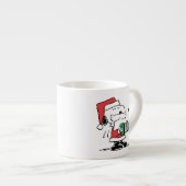 Erdnüsse | Snoopy Santa Claus Accordian Espressotasse (Vorderseite Rechts)