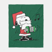 Erdnüsse | Snoopy Santa Claus Accordian Fleecedecke (Vorderseite)