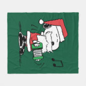 Erdnüsse | Snoopy Santa Claus Accordian Fleecedecke (Vorderseite (Horizontal))