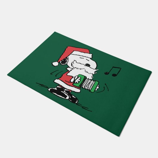 Erdnüsse | Snoopy Santa Claus Accordian Fußmatte (Schrägansicht)
