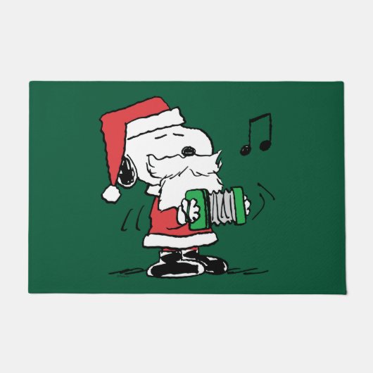 Erdnüsse | Snoopy Santa Claus Accordian Fußmatte (Vorderseite)
