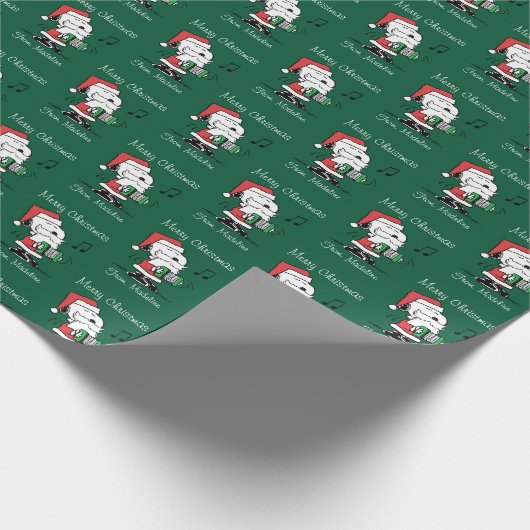 Erdnüsse | Snoopy Santa Claus Accordian Geschenkpapier (Ecke)