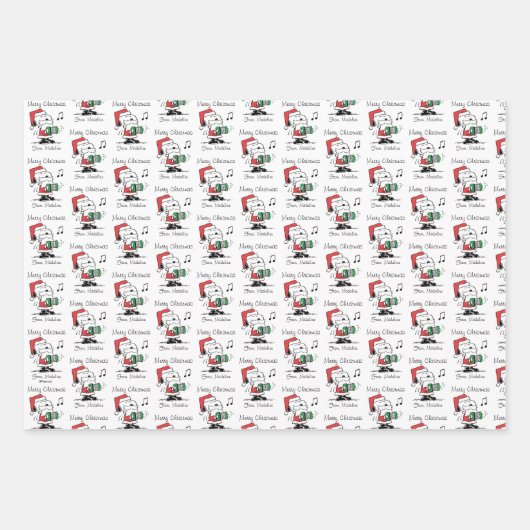 Erdnüsse | Snoopy Santa Claus Accordian Geschenkpapier Set (Vorderseite 2)