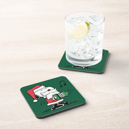 Erdnüsse | Snoopy Santa Claus Accordian Getränkeuntersetzer (Rechte Seite)