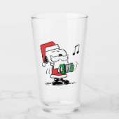 Erdnüsse | Snoopy Santa Claus Accordian Glas (Vorderseite)