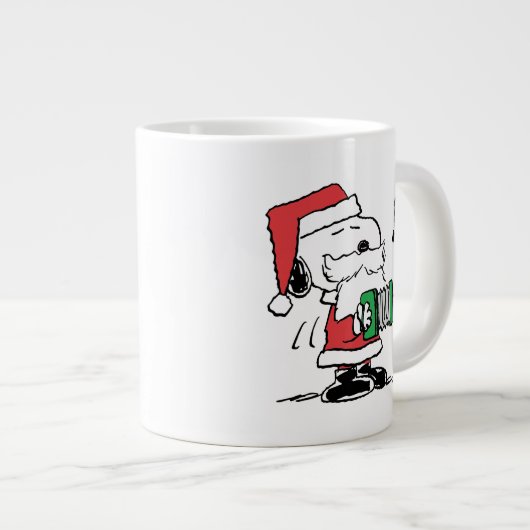 Erdnüsse | Snoopy Santa Claus Accordian Jumbo-Tasse (Vorderseite Rechts)
