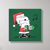 Erdnüsse | Snoopy Santa Claus Accordian Leinwanddruck (Vorderseite)