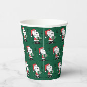 Erdnüsse | Snoopy Santa Claus Accordian Pappbecher (Rechts)