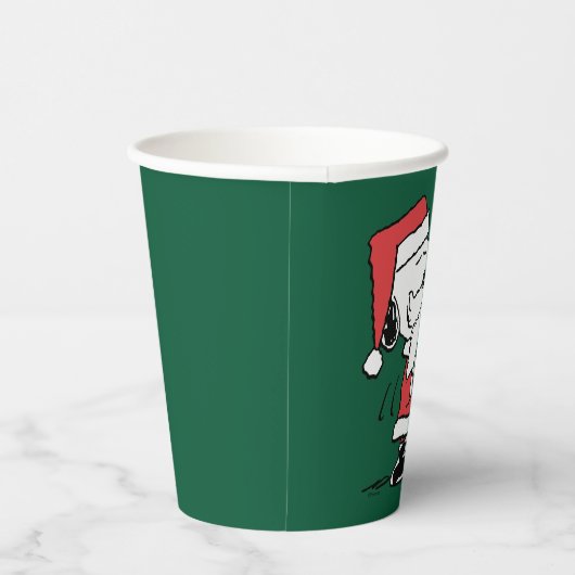 Erdnüsse | Snoopy Santa Claus Accordian Pappbecher (Rechts)