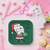 Erdnüsse | Snoopy Santa Claus Accordian Pappteller (Party)