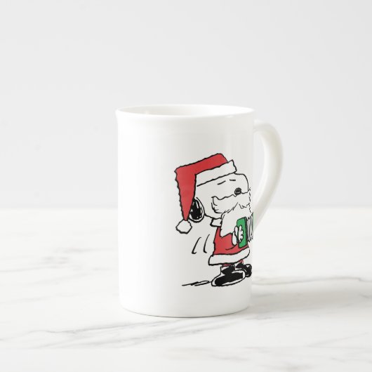 Erdnüsse | Snoopy Santa Claus Accordian Porzellantasse (Vorderseite Rechts)