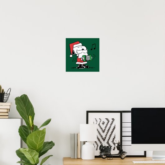 Erdnüsse | Snoopy Santa Claus Accordian Poster (Heimbüro)