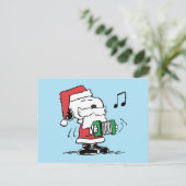 Erdnüsse | Snoopy Santa Claus Accordian Postkarte (Stehend Vorderseite)