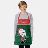 Erdnüsse | Snoopy Santa Claus Accordian Schürze (Getragen)