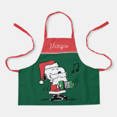 Erdnüsse | Snoopy Santa Claus Accordian Schürze (Vorderseite)