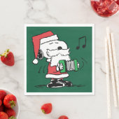 Erdnüsse | Snoopy Santa Claus Accordian Serviette (Beispiel)
