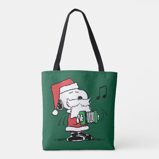 Erdnüsse | Snoopy Santa Claus Accordian Tasche (Rückseite)