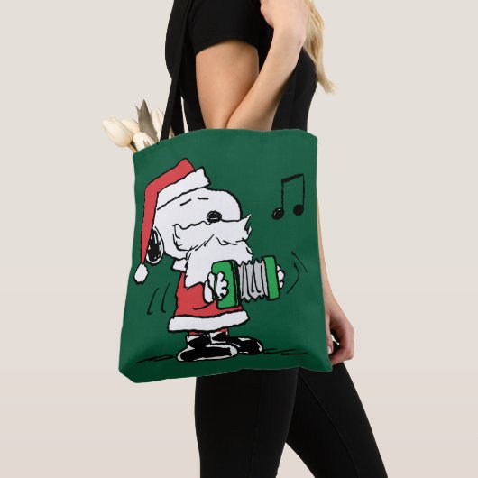 Erdnüsse | Snoopy Santa Claus Accordian Tasche (Von Nahem)