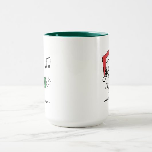 Erdnüsse | Snoopy Santa Claus Accordian Tasse (Zentrum)