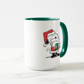 Erdnüsse | Snoopy Santa Claus Accordian Tasse (VorderseiteRechts)