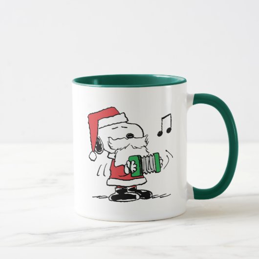 Erdnüsse | Snoopy Santa Claus Accordian Tasse (Rechts)