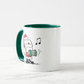 Erdnüsse | Snoopy Santa Claus Accordian Tasse (Vorderseite Links)