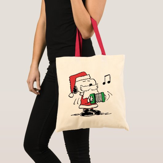 Erdnüsse | Snoopy Santa Claus Accordian Tragetasche (Vorderseite (Produkt))