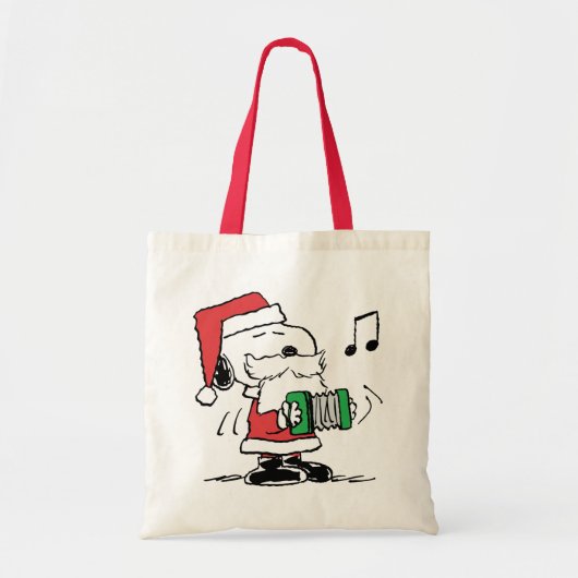 Erdnüsse | Snoopy Santa Claus Accordian Tragetasche (Vorne)