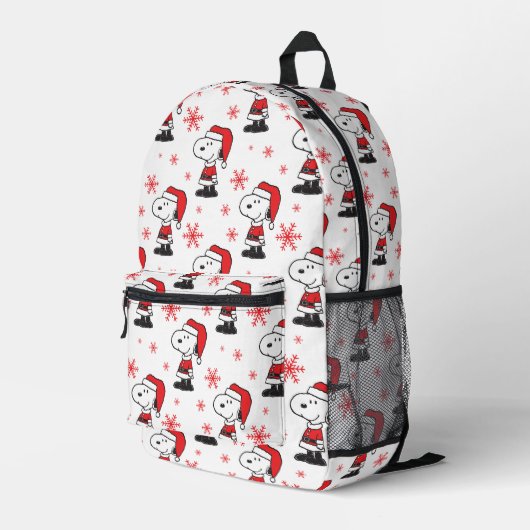 Erdnüsse | Snoopy Santa Claus Bedruckter Rucksack (Rückseitige Ecke Rechts)