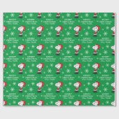 Erdnüsse | Snoopy Santa Claus Geschenkpapier (Flach)
