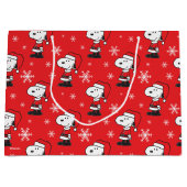 Erdnüsse | Snoopy Santa Claus Große Geschenktüte (Vorderseite)
