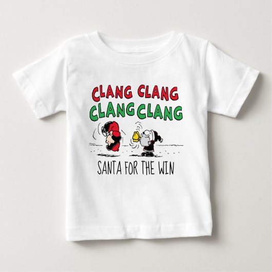 Erdnüsse | Snoopy Santa Claus & Lucy Baby T-shirt (Vorderseite)