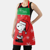 Erdnüsse | Snoopy Santa Claus | Name hinzufügen Schürze (InSitu)