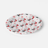 Erdnüsse | Snoopy Santa Claus Pappteller (Schrägansicht)