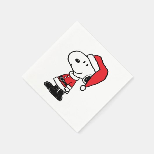 Erdnüsse | Snoopy Santa Claus Serviette (Ecke)