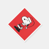Erdnüsse | Snoopy Santa Claus Serviette (Ecke)