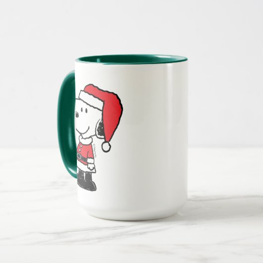 Erdnüsse | Snoopy Santa Claus Tasse (Vorderseite Links)