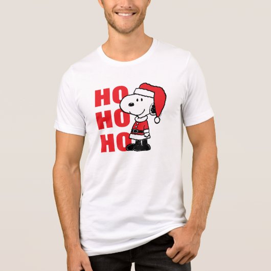 Erdnüsse | Snoopy Santa Claus Tri-Blend Shirt (Vorderseite)