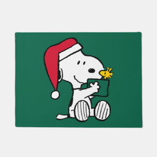 Erdnüsse   Snoopy Santa & Woodstock Geschenk Fußmatte