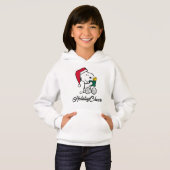 Erdnüsse | Snoopy Santa & Woodstock Geschenk Hoodie (Vorne ganz)
