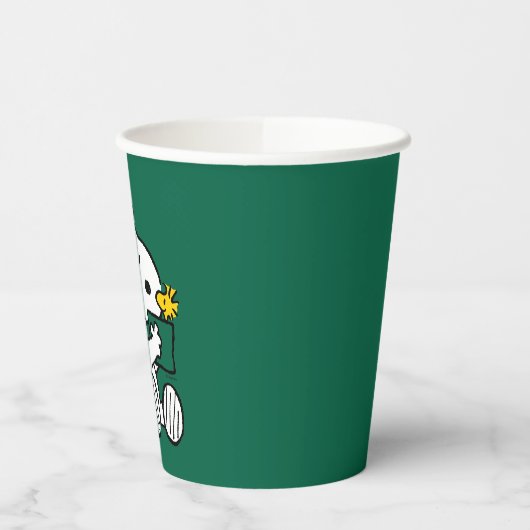 Erdnüsse | Snoopy Santa & Woodstock Geschenk Pappbecher (Links)