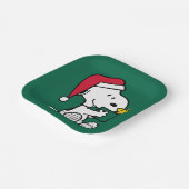 Erdnüsse | Snoopy Santa & Woodstock Geschenk Pappteller (Gewinkelt)