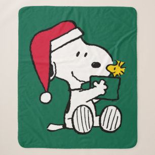Erdnüsse Snoopy Santa & Woodstock Geschenk Sherpadecke