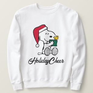Erdnüsse Snoopy Santa & Woodstock Geschenk Sweatshirt