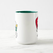 Erdnüsse | Snoopy Santa & Woodstock Geschenk Tasse (Zentrum)