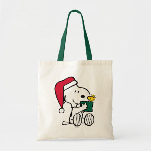 Erdnüsse Snoopy Santa & Woodstock Geschenk Tragetasche
