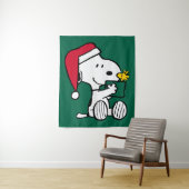 Erdnüsse | Snoopy Santa & Woodstock Geschenk Wandteppich (Beispiel)