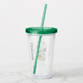 Erdnüsse | Snoopy Saxophone Player Acryltrinkbecher (Rückseite)