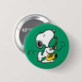 Erdnüsse | Snoopy Saxophone Player Button (Vorne & Hinten)